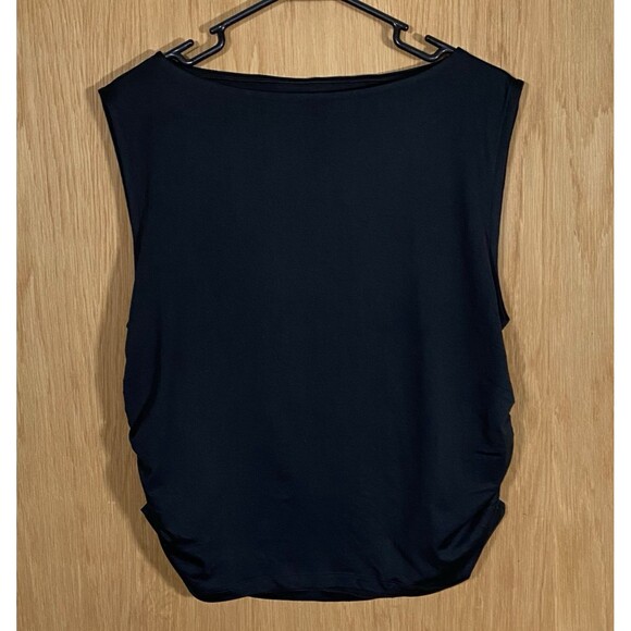 Abercrombie & Fitch YPB PowerSoft Black Muscle Tank Rouched Sides Women's XXL - Picture 1 of 9